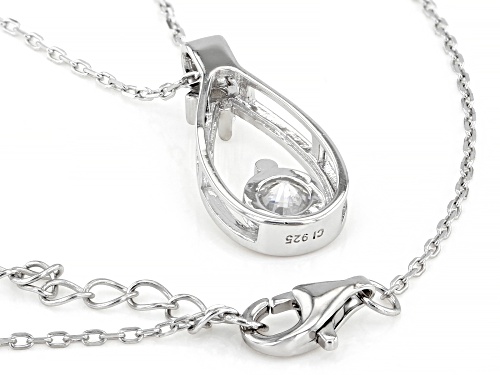 Bella Luce ® 1.23ctw Rhodium Over Sterling Silver Pendant With Chain