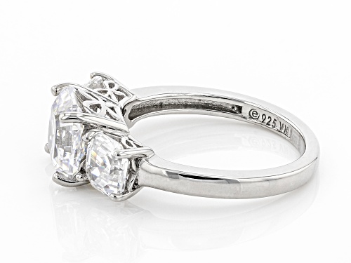 Bella Luce® 3.45ctw Asscher Cut Platinum Over Sterling Silver Ring - Size 12