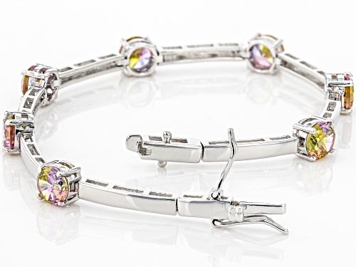 Bella Luce ® Multicolor Gemstone Rhodium Over Sterling Silver Bracelet - Size 8