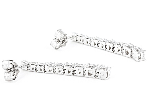 Bella Luce® 4.20ctw White Diamond Simulant Rhodium Over Sterling Silver Earrings (2.54ctw DEW)