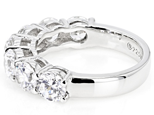 Bella Luce® 4.90ctw White Diamond Simulant Platinum Over Sterling Silver Ring(2.96ctw DEW) - Size 8