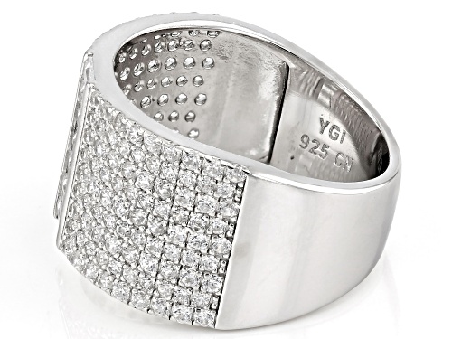 Bella Luce® 2.50ctw White Diamond Simulant Rhodium Over Sterling Silver Ring(1.51ctw DEW) - Size 6