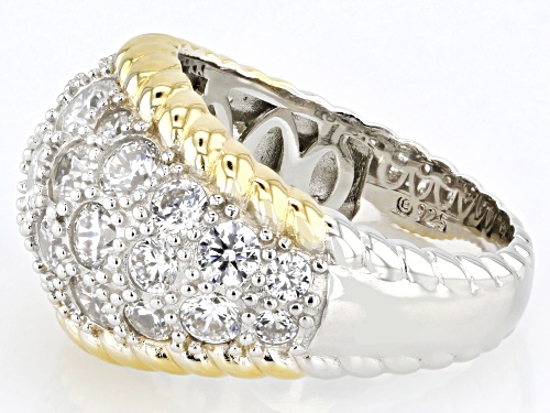 Bella Luce® 7.93ctw White Diamond Simulant Platinum Over Sterling Silver Ring(4.80ctw DEW) - Size 6