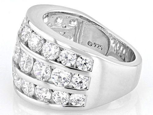 Bella Luce® 7.78ctw White Diamond Simulant Platinum Over Sterling Silver Ring(4.71ctw DEW) - Size 6