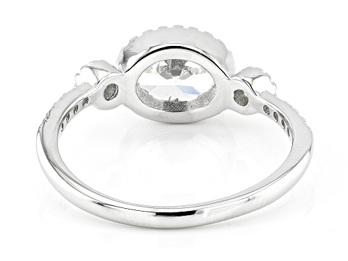 Bella Luce® 2.40ctw White Diamond Simulant Platinum Over Sterling Silver Ring(1.45ctw DEW) - Size 6