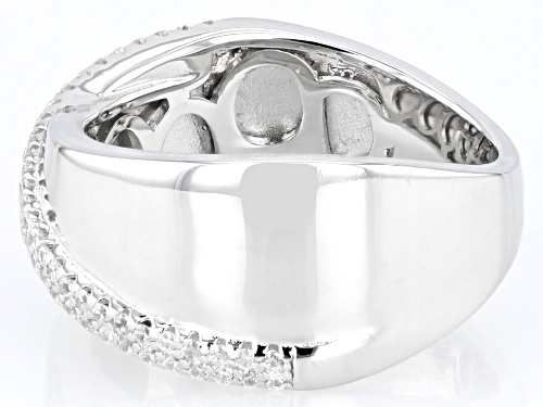 Bella Luce® 0.52ctw White Diamond Simulant Rhodium Over Sterling Silver Ring(0.31ctw DEW) - Size 7