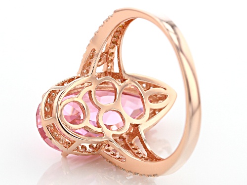 Bella Luce® 14.62ctw Pink and White Diamond Simulants Eterno™ Rose Ring - Size 5