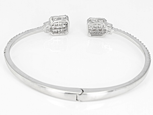 Bella Luce ® 3.91CTW White Diamond Simulant Rhodium Over Sterling Silver Bracelet - Size 7.5