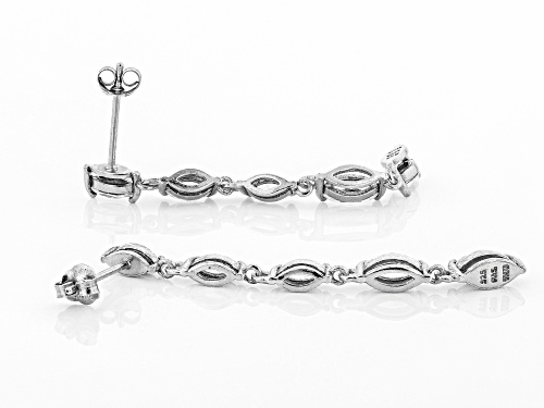 Bella Luce ® 2.56CTW White Diamond Simulant Rhodium Over Sterling Silver Earrings
