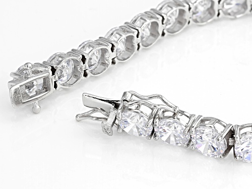 Bella Luce ® 51.55CTW White Diamond Simulant Rhodium Over Sterling Silver Bracelet (32.00CTW DEW) - Size 7.25