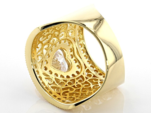 Bella Luce ® 4.10ctw White Diamond Simulant Eterno™ Yellow Heart Ring - Size 10