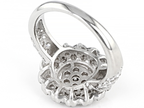 Bella Luce ® 2.50ctw White Diamond Simulant Rhodium Over Sterling Silver Ring - Size 9