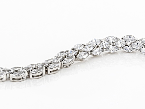 Bella Luce ® 26.13ctw White Diamond Simulant Rhodium Over Sterling Silver Bracelet (16.75ctw DEW) - Size 8