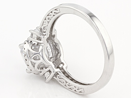 Bella Luce ® 6.12ctw Rhodium Over Sterling Silver Ring - Size 8