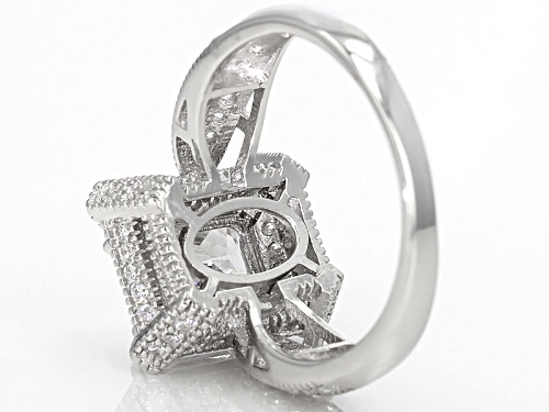 Bella Luce ® 3.75ctw Rhodium Over Sterling Silver Ring - Size 6