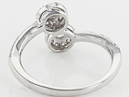 .47ctw Round White Diamond 10k White Gold Ring - Size 7