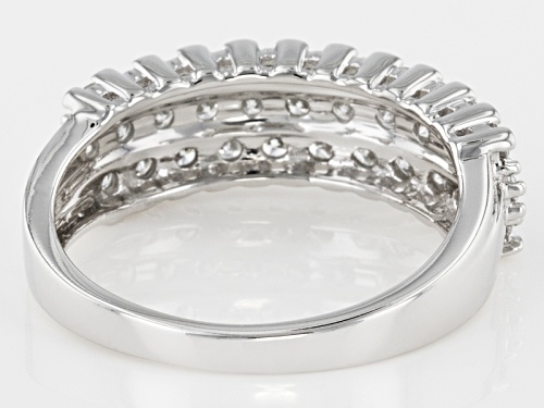 1.00ctw Round White Diamond 14k White Gold Ring - Size 7
