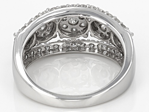 1.02ctw Round White Diamond 10k White Gold Ring - Size 6