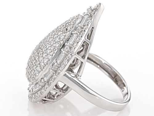 Bella Luce® 6.01ctw Rhodium Over Sterling Silver Ring - Size 5