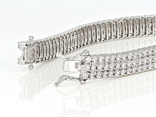 Bella Luce® 12.06ctw Rhodium Over Sterling Silver Bracelet - Size 8