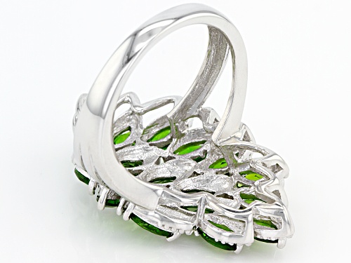 2.55ctw Marquise Russian Chrome Diopside Sterling Silver Ring - Size 5