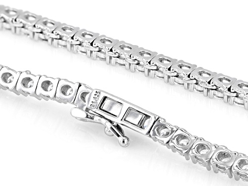 Bella Luce® 21.42ctw White Diamond Simulant Rhodium Over Silver Tennis Necklace(12.98ctw DEW) - Size 16