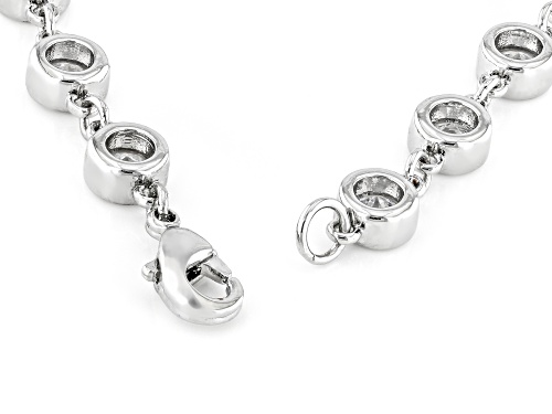 Bella Luce® 19.39ctw White Diamond Simulant Rhodium Over Brass Necklace (12.12ctw DEW) - Size 18