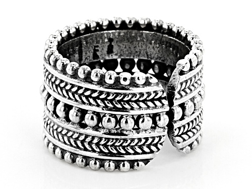 Sterling Silver Artisan Textured Band Ring - Size 7