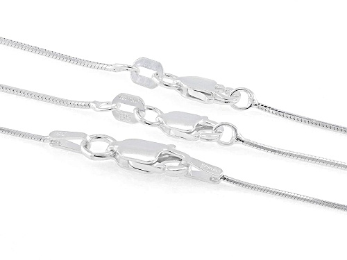 Sterling Silver 0.8mm Snake 18