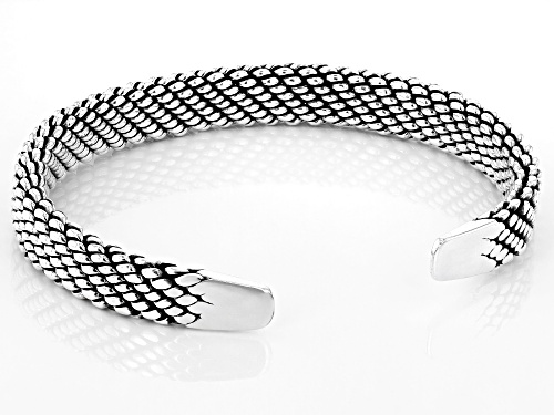 Sterling Silver Oxidized Cuff Bracelet