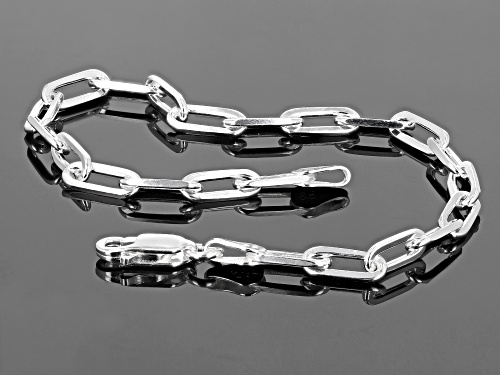 Sterling Silver 3.8MM Paperclip Link Bracelet - Size 8