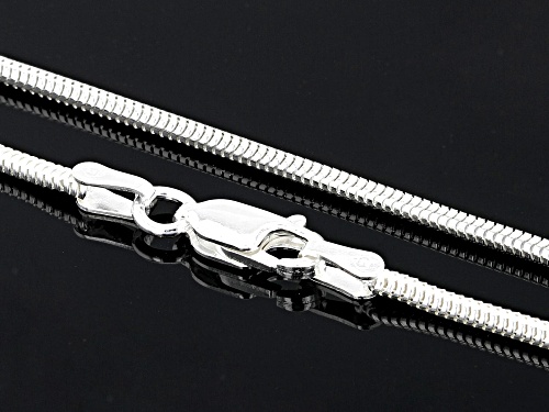 Sterling Silver Set Of 2 18 And 20 Inch Snake Chains