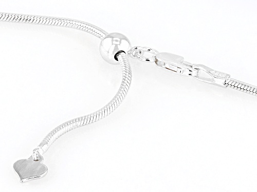 Sterling Silver 1.5mm Sliding Adjustable Snake 24 Inch Chain - Size 24