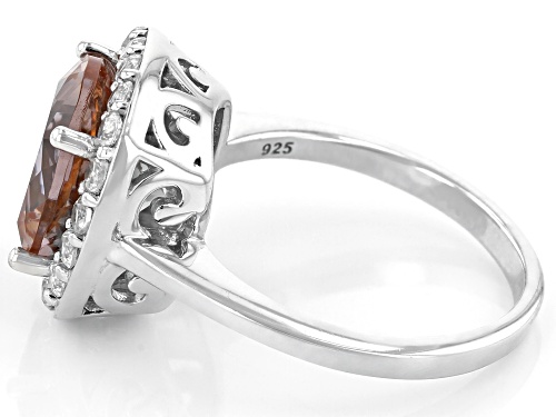 2.89ct Zandrite® With 0.77ctw White Zircon Rhodium Over Sterling Silver Ring - Size 6