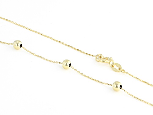 Splendido Oro™ 14K Yellow Gold Bead Station Necklace - Size 18