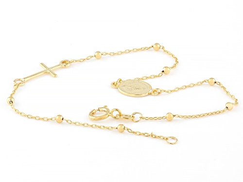 Stefano Oro® 14k Yellow Gold 1.8mm Rosary Style Bracelet - Size 7.5