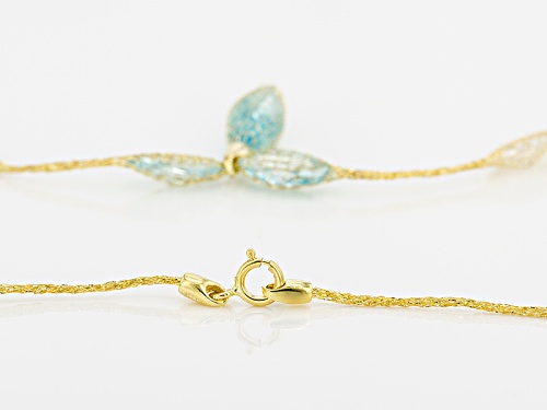 Splendido Oro™ Crochet D'Tuscano™ 12.25ctw Bella Luce® 14k Yellow Gold 18 Inch Necklace - Size 18