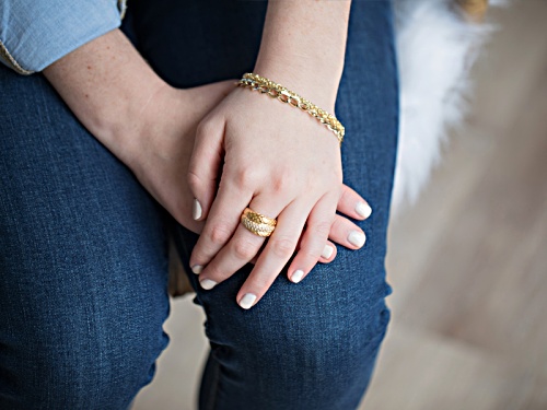 Stefano Oro 14k Yellow Gold Elegance 8 Inch Bracelet - Size 8