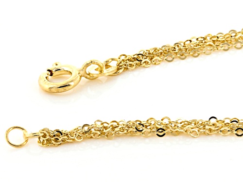 Splendido Oro™ 14k Yellow Gold Multistrand Elegance 24 Inch Necklace - Size 24