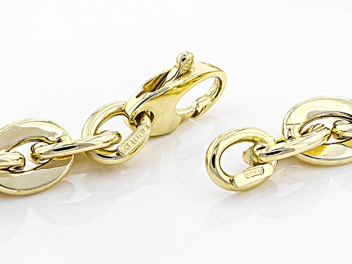 Splendido Oro™ 14k Yellow Gold Flat Rolo 8 Inch Bracelet - Size 8