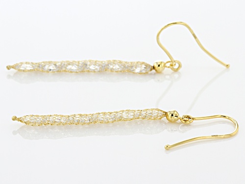 Splendido Oro™ Bella Luce ® Diamond Simulant 14K Yellow Gold Crochet Earrings
