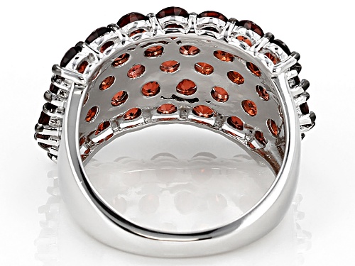4.97ctw Round Vermelho Garnet™ Sterling Silver Band Ring - Size 7
