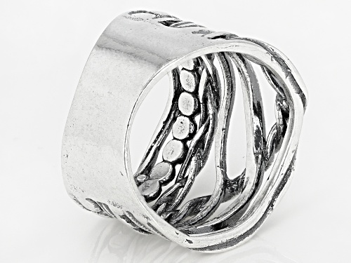 Sterling Silver Multi-Row Ring - Size 6