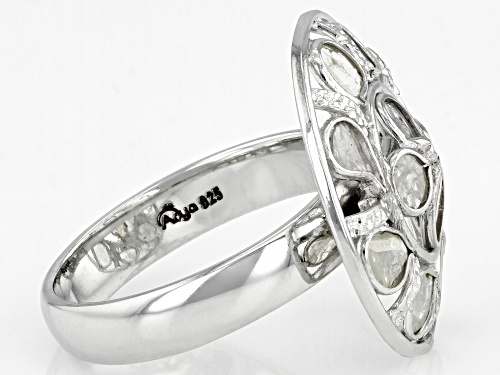 Artisan Collection of India™ Polki Diamond Sterling Silver Ring - Size 9