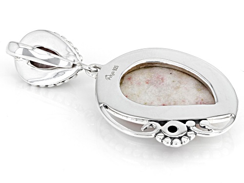 Artisan Collection Of India™ Free-Form Rosalinda And 0.36ct Round Ruby Sterling Silver Pendant