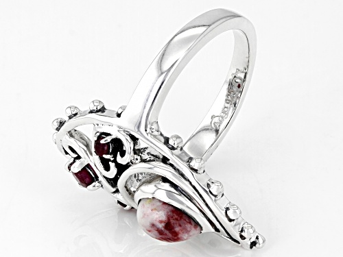 Artisan Collection of India™ Rosalinda And Ruby Sterling Silver Ring - Size 10