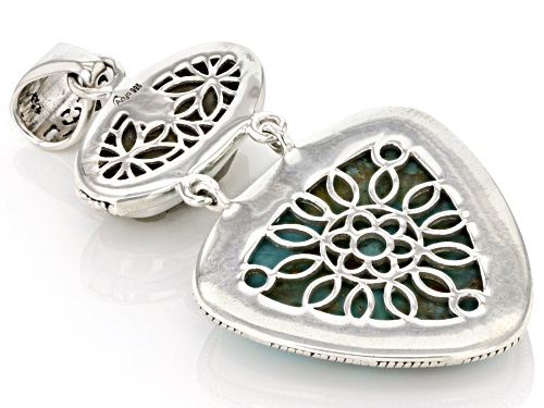 Artisan Collection of India™ Turquoise in Matrix And Pyrite Sterling Silver Pendant