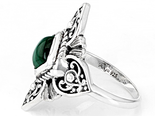 Artisan Collection of India™ 7mm Malachite Sterling Silver Ring - Size 9