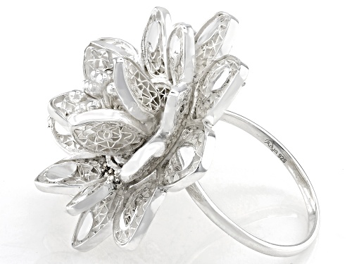 Artisan Collection of India™ Sterling Silver Flower Filigree Ring - Size 7