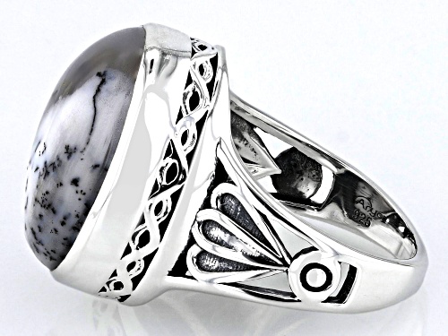 Artisan Collection of India™ 13x18mm Dendritic Opal Sterling Silver Ring - Size 6